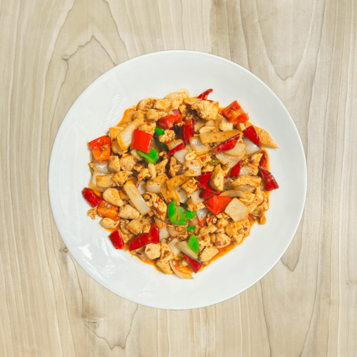 Kung Pao chicken β bold Hunan heat with peanuts and peppers